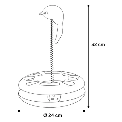 Jouet Laetitia  cercle ø24 cm pour chats