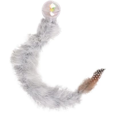1 Balle Boa avec plume 47 cm jouet pour chat couleur aléatoire