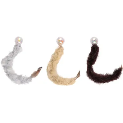 1 Balle Boa avec plume 47 cm jouet pour chat couleur aléatoire
