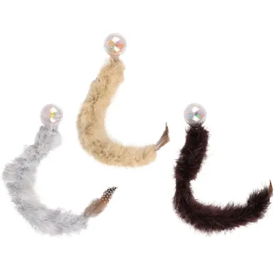 Flamingo - 1 Balle Boa avec plume 47 cm jouet pour chat couleur aléatoire