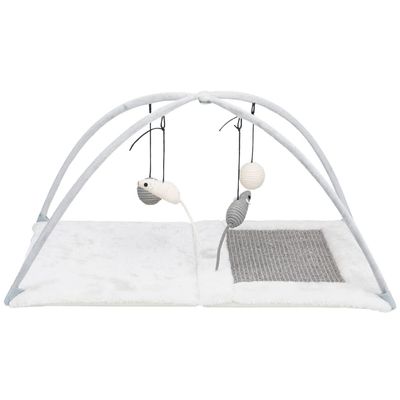TRIXIE Tapis d'activité pour chats Sisal et peluche 43114