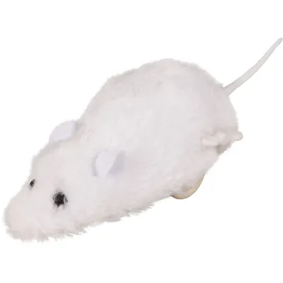 Jouet souris Asher 17 cm remontable couleur aléatoire pour chat