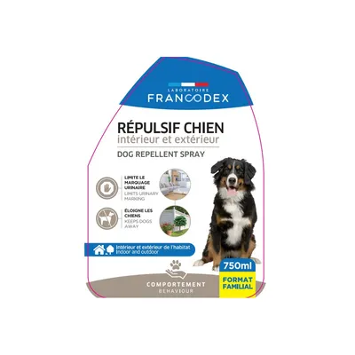 Répulsif d'Intérieur et d'Extérieur 750 ml pour chien