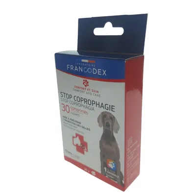 Stop coprophagie (ingestion des selles) 30 comprimés pour chien