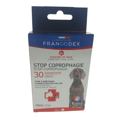 Stop coprophagie (ingestion des selles) 30 comprimés pour chien