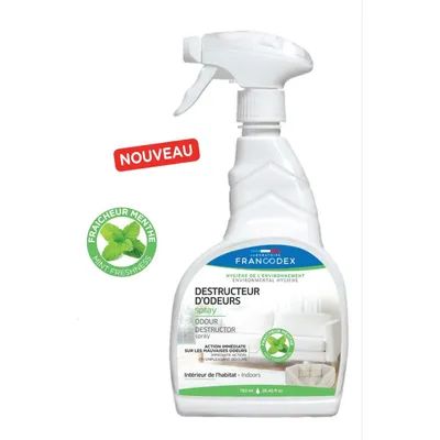 Francodex - Destructeur d'odeur spray 750 ml  fraicheur menthe pour l'habit