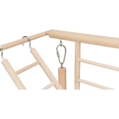 animallparadise - Plateau de jeux en bois, pour perruches et canaris.