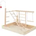 animallparadise - Plateau de jeux en bois, pour perruches et canaris.