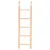 animallparadise - Echelle en bois pour cage 36cm 8 barreaux.