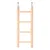 animallparadise - Echelle en bois pour cage 36cm 8 barreaux.