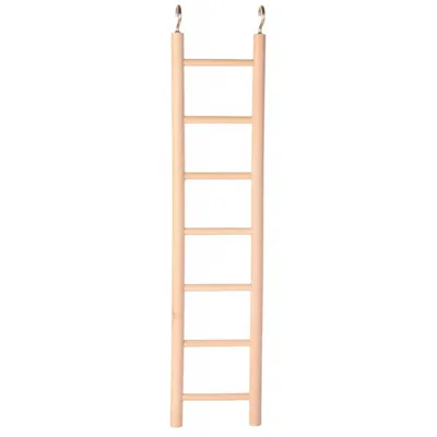Echelle en bois pour cage 36cm 8 barreaux.