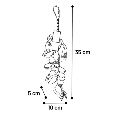 Flamingo - Jouet BOKO 35 cm pour perruches