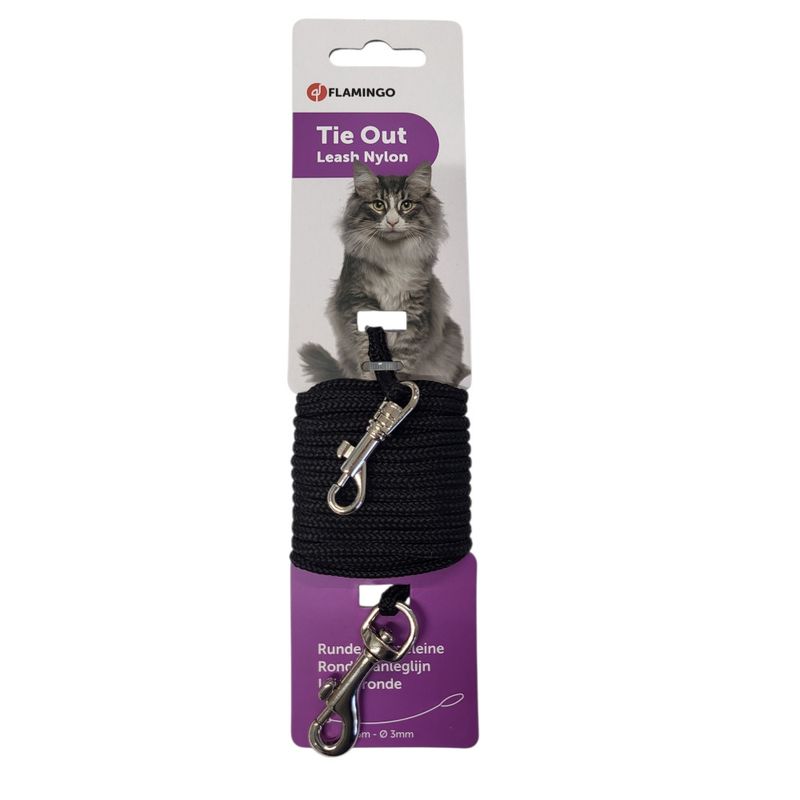 Laisse cordon d'attache  ø 3 mm  x 5 mètres pour chat