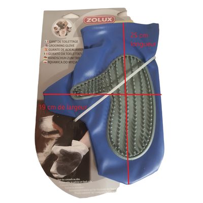 Gant de toilettage chiens et chat pour chien couleur aléatoire