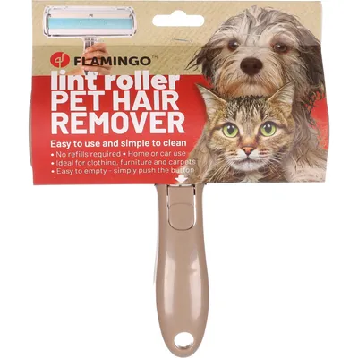 Flamingo - Brosse ramasse poils pour vêtement, tapis, chien et chat
