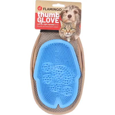 Flamingo - Gant 3 en 1 habillement, massage et brossage pour chien et chat