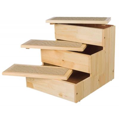 Escalier en bois pour petit chiens taille 40 x 38 x 45 cm