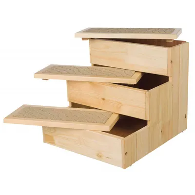 Escalier en bois pour petit chiens taille 40 x 38 x 45 cm