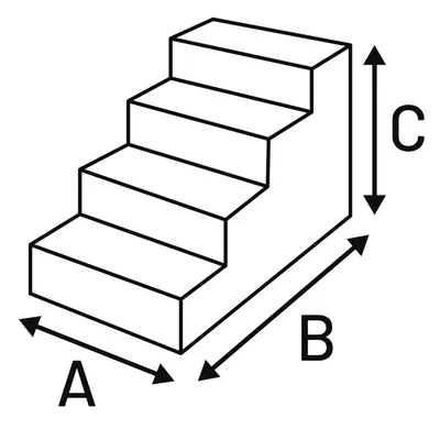 Flamingo - Escalier Tampa Noir pour chien max 30 kg