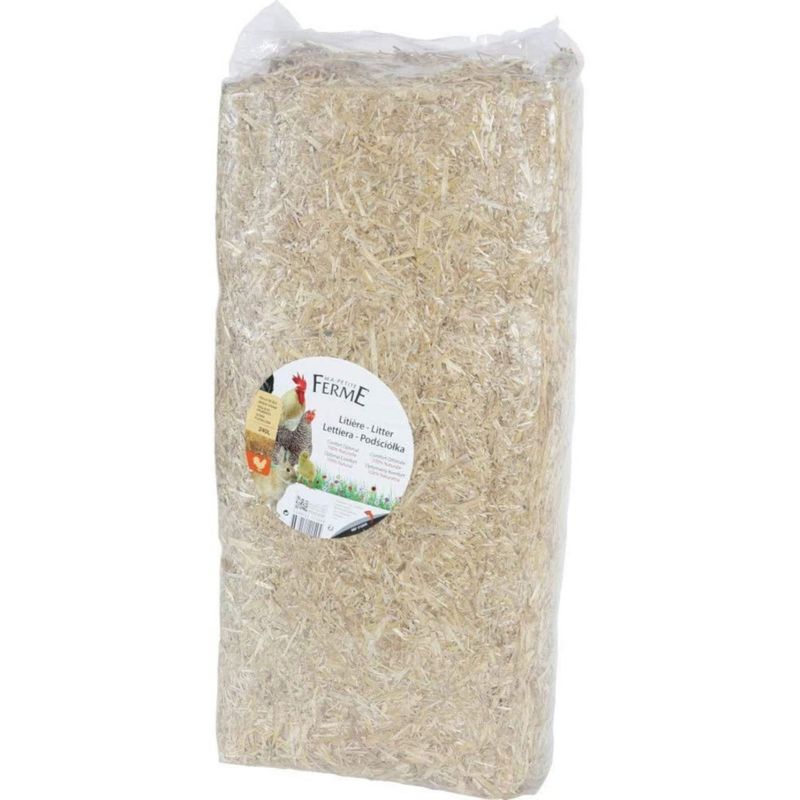 animallparadise - Paille naturelles 240 litre ( 8 kg) litière animaux basse