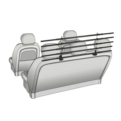 FLAMINGO Barrière auto pour chien avec 5 barres Walky Barrier Métal