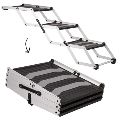 Escalier repliable Falt -Treppe. accessoire voiture  pour chien. 3 marches.