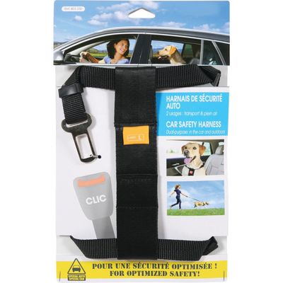 Harnais de sécurité taille L pour chien en voiture
