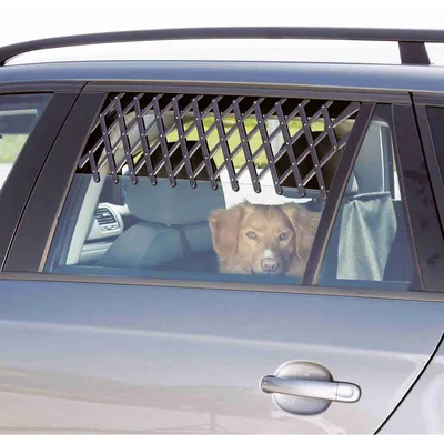 Trixie - Grille d'aération fenêtre pour voiture 30 x 110 cm pour chien