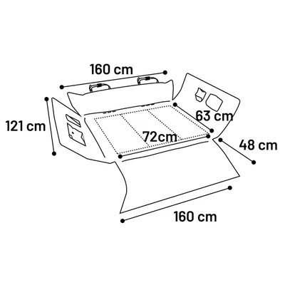 FLAMINGO Housse de coffre de voiture Car Safe Deluxe Nylon 5331473