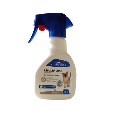 Répulsif d'intérieur pour chat en spray, contre griffades et marquage, 250