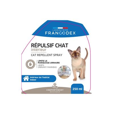Répulsif d'intérieur pour chat en spray, contre griffades et marquage, 250