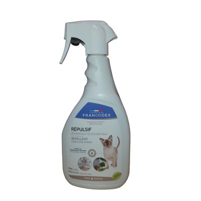 Répulsif d'Intérieur et d'extérieur spray de 750 ml,  Pour Chats