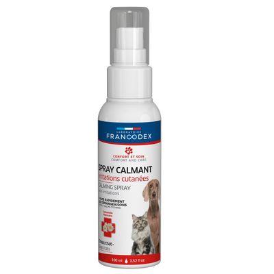 Spray Calmant irritations cutanées 100 ml, pour chats et chiens