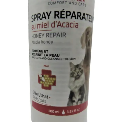 Francodex - Spray réparateur miel d'acacia 100 ml, pour chats et chiens