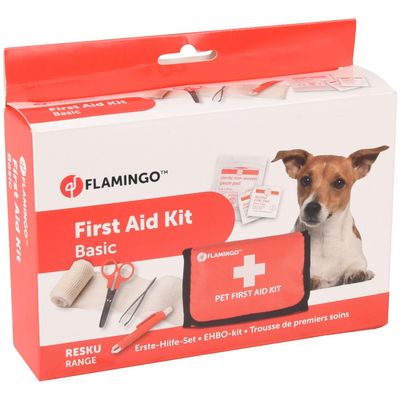 Trousse de secours taille 18 x 12 x 4 cm pour animaux domestiques.