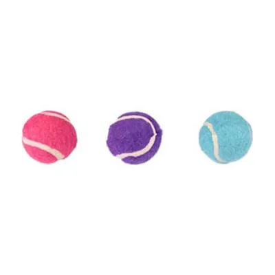 Flamingo - Jouet pour chat, 3 balles (forme de tennis) multicolore ø 4 cm