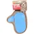 Flamingo - Gant de brossage picot plastique taupe et pour chien et chat