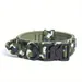 FranceCroquettes Collier tactique camouflage Vert  pour chien