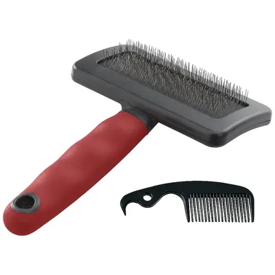 Ferplast Brosse à carder pour chiens à poil moyen et long GRO 5946 LARGE