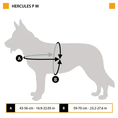 Ferplast Technisches Geschirr für Hunde mit Griff und HERCULES M