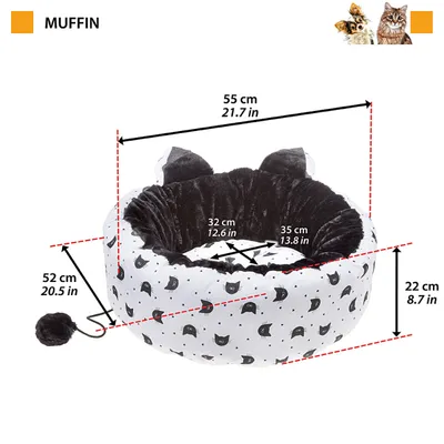 Ferplast Lit en coton pour chats MUFFIN