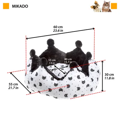 Ferplast Lit pour chats en coton doux MIKADO