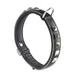 Ferplast Collier en cuir noir naturel avec clous et GIOTTO LUXOR