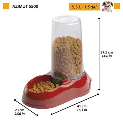 Ferplast Distributeur de croquettes ou eau de différentes AZIMUT 5500
