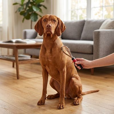 Ferplast Peigne étrille pour chiens à poils court avec GRO 5954