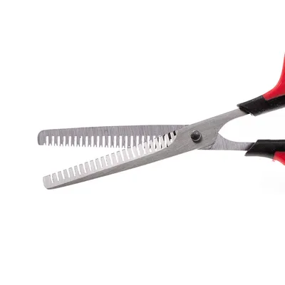 Ferplast Ciseaux avec lames dentées pour chiens à poil GRO 5989