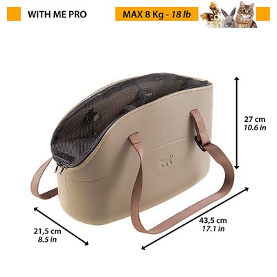 Ferplast Sac avec filet de protection pour le transport de WITH ME PRO