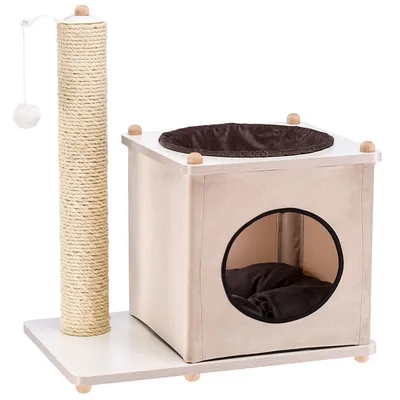 Ferplast Poteau à chat pour chat avec couchage, jouet et YOSHI