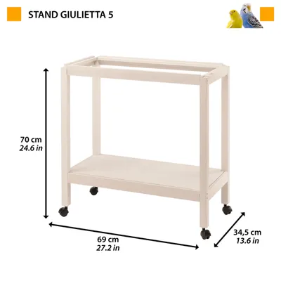 Porte-cage à Oiseaux Accessoire Support Maison Intérieur Multi-taille