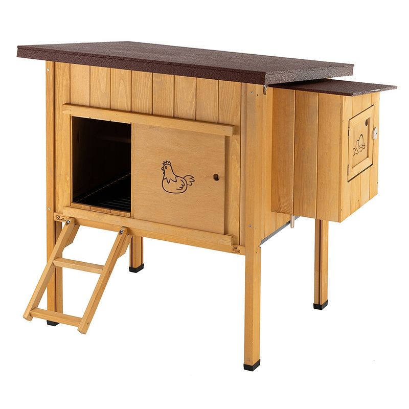 Ferplast Maisonnette pour poules en bois de pin nordique HEN HOUSE 10